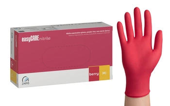 Zarys Easy Care Rękawice Malinowe Nitrylowe M 100 szt.