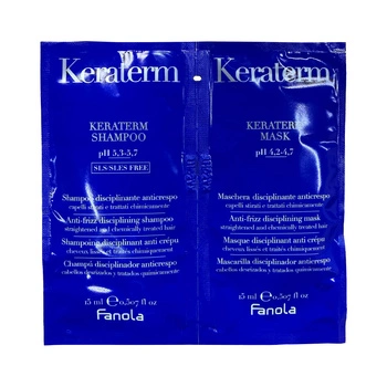 Zestaw Fanola Keraterm Szampon 15 ml + Maska 15 ml