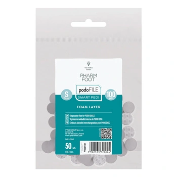 Pharm Foot Podo File Foam Layer 100 S Wymienne Nakładki Ścierne Na Podo Disc 50 szt. - Refill Woreczek